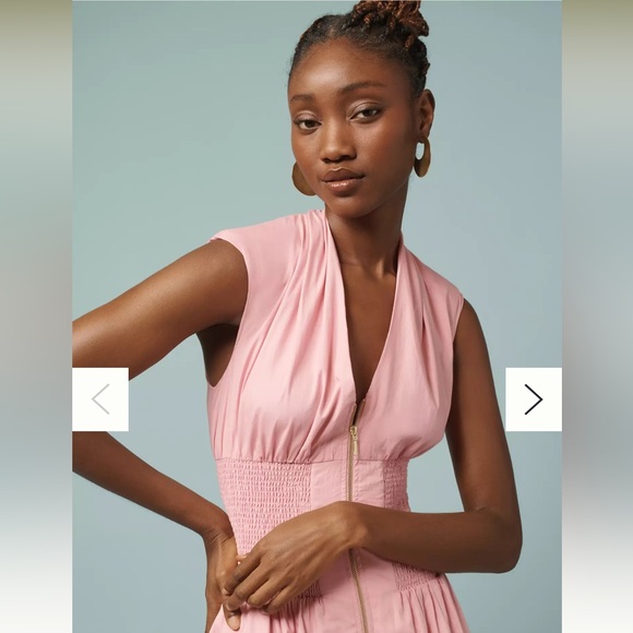 Anthropology Pink Sleeveless Dress - Picture 3 of 6